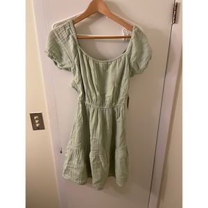 Pale Green Tie Back Dress
